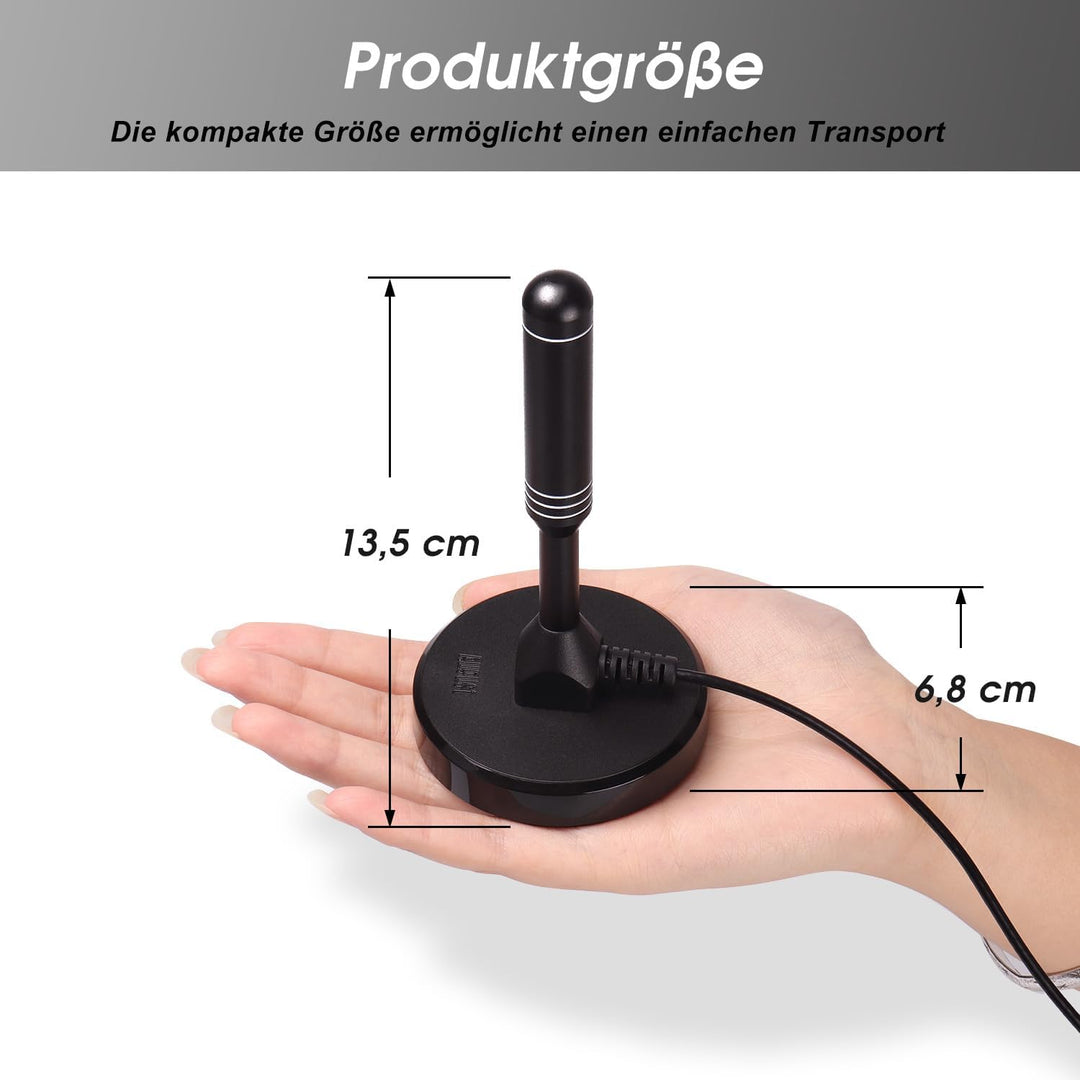 DVB-T/DVB-T2-Antenne - August DTA240 - stärkere Stabantenne für digitales Fernsehen / Digital TV / D