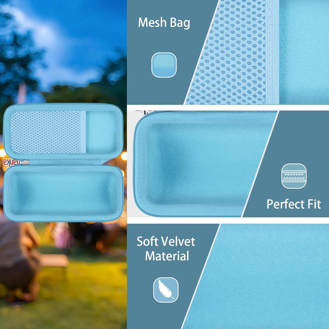 Khanka Hartschalen-Reiseetui Ersatz für Sonos Roam Bluetooth-Lautsprecher Blau, Blau
