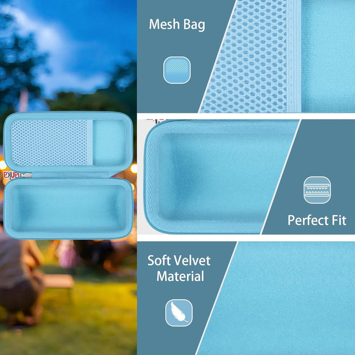 Khanka Hartschalen-Reiseetui Ersatz für Sonos Roam Bluetooth-Lautsprecher Blau, Blau