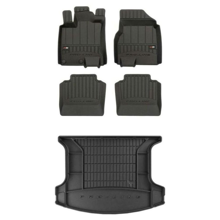 M MOTOS Satz Gummifussmatten und Kofferraummatten für Nissan Qashqai I 2008-2013 Verbessern Sie Ihre