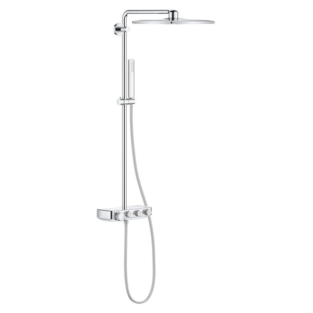 GROHE Euporia Smartcontrol 310 Cube Duo - Duschsystem mit Thermostatbatterie (wassersparend, 3 Strah