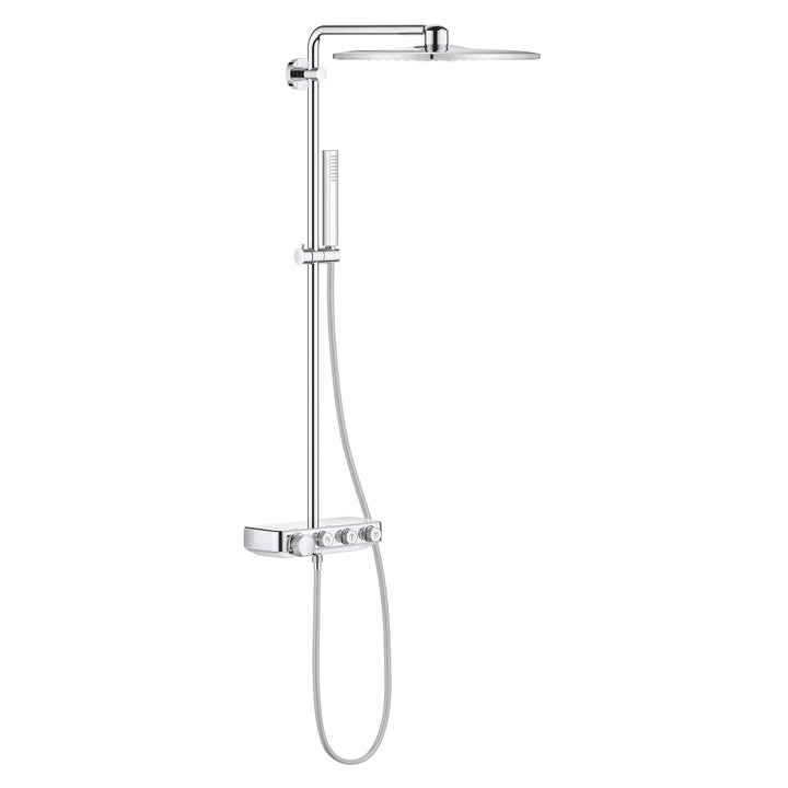 GROHE Euporia Smartcontrol 310 Cube Duo - Duschsystem mit Thermostatbatterie (wassersparend, 3 Strah