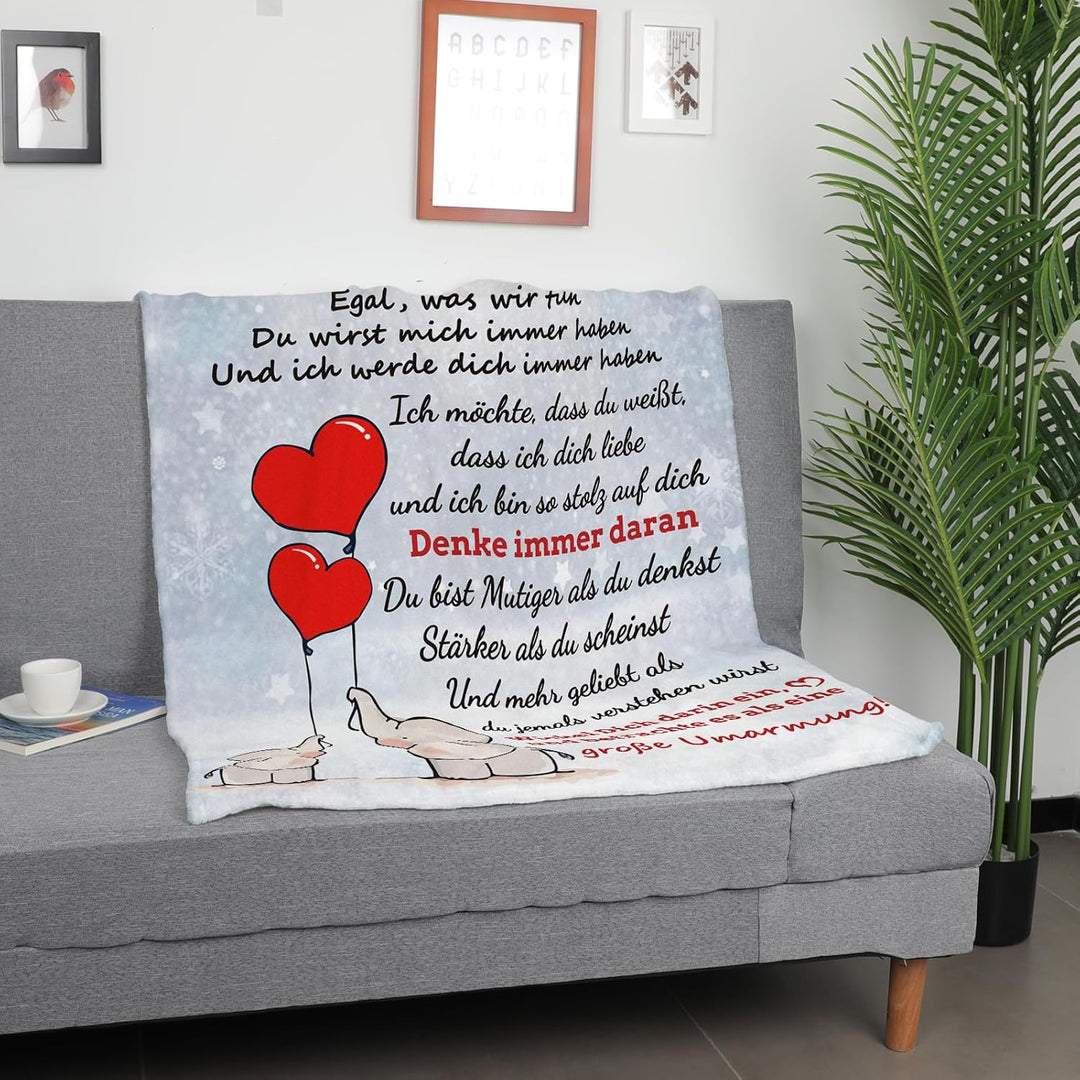 Schwester Geschenk, Flanell Decke Geburtstagsgeschenk für Beste Schwester, Weihnachten Geburtstag Ho