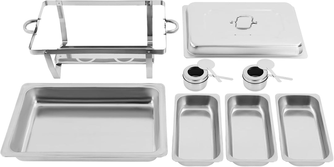 Warmhaltebehälter Essen, 9L Edelstahl 3-teilig Wärmebehälter für Speisen, Speisewärmer, Speisenwärme