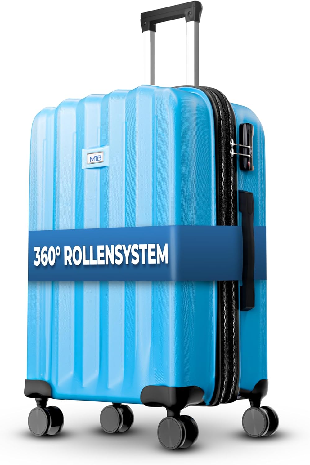 MY TRAVEL BAG Hartschalen-Koffer Trolley ABS Reisekoffer 4 Zwillingsrollen (Handgepäck-Mittel-Gross-