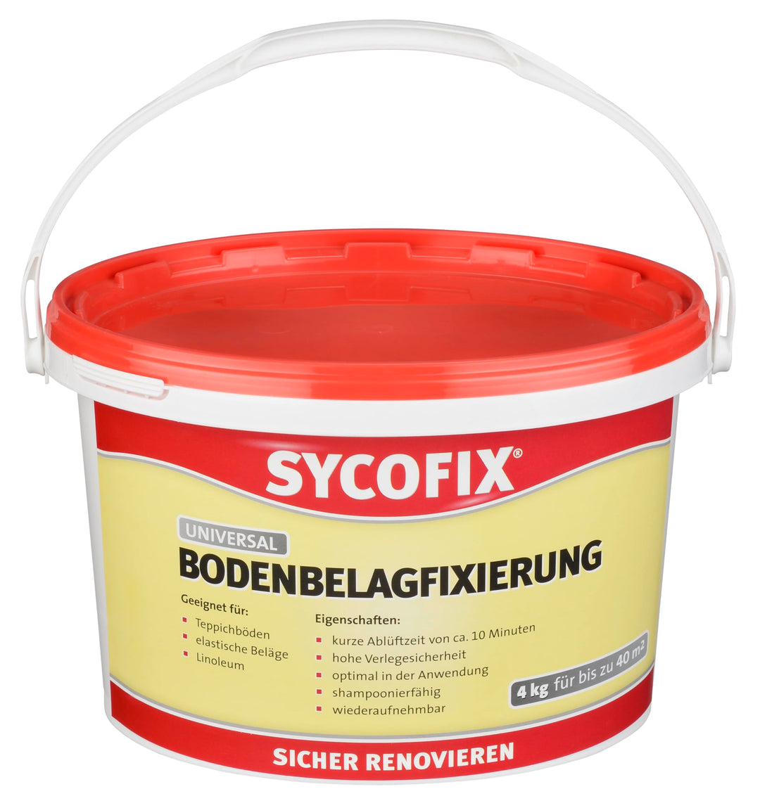 Universal Bodenbelagfixierung 4 kg, hohe Anfags- und Endhaftung, shampoonierfähig, geeignet für Stuh
