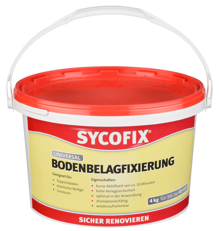 Universal Bodenbelagfixierung 4 kg, hohe Anfags- und Endhaftung, shampoonierfähig, geeignet für Stuh
