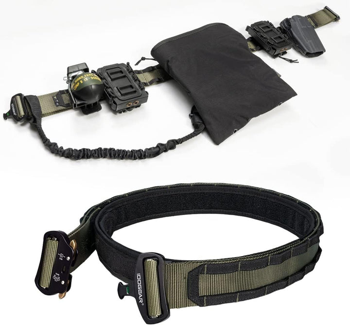 IDOGEAR 2 Zoll Taktischer Gürtel Combat Schnellverschlussschnalle Rigger Gürtel im Militärstil Molle
