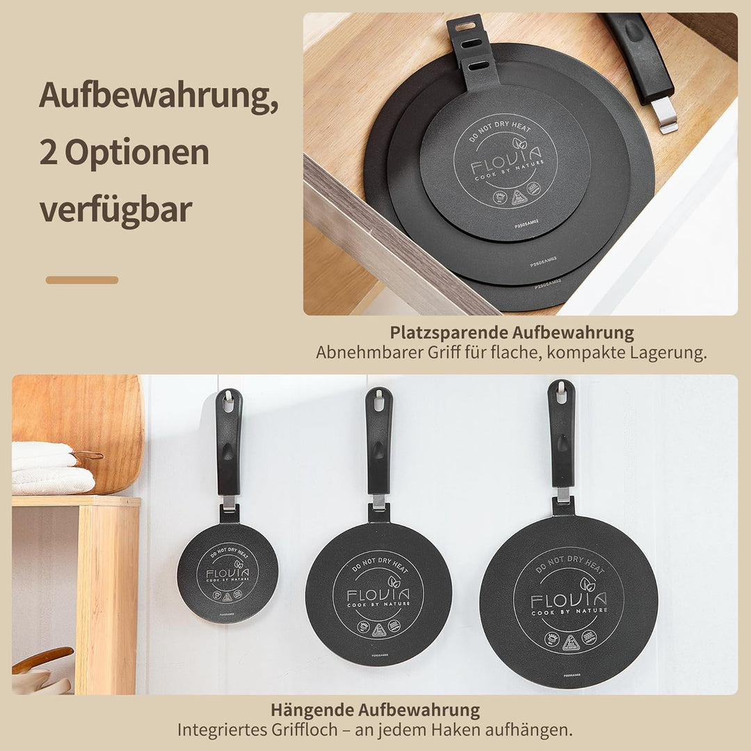 Induktion Adapterplatte Ø24cm mit abnehmbarem Griff, Hitzediffusor für nicht-induktives Kochgeschirr