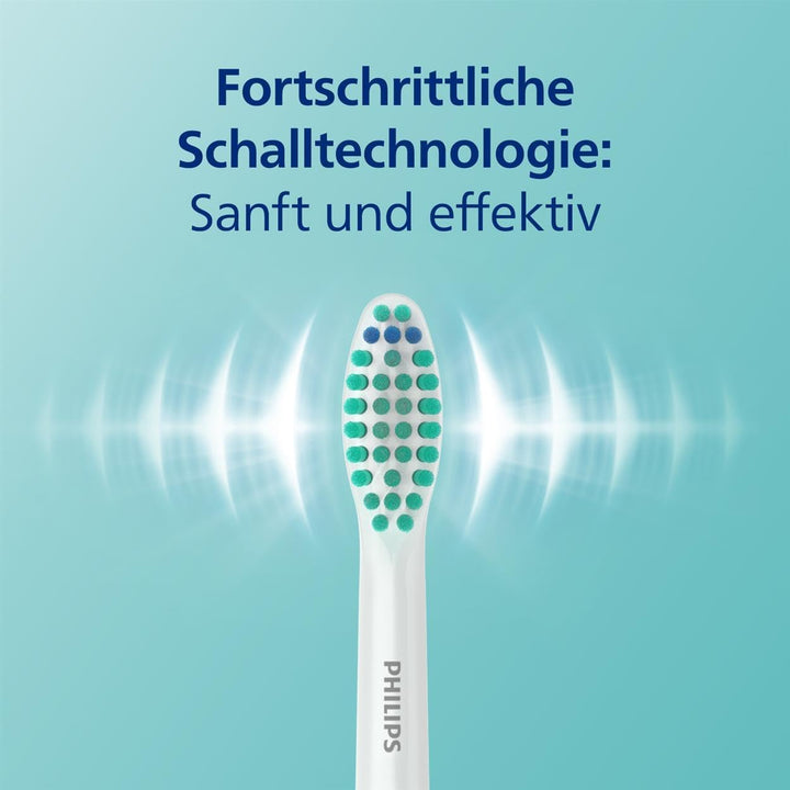 Philips Sonicare 3100 Series elektrische Zahnbürste mit Schalltechnologie, mit Drucksensor und Bürst