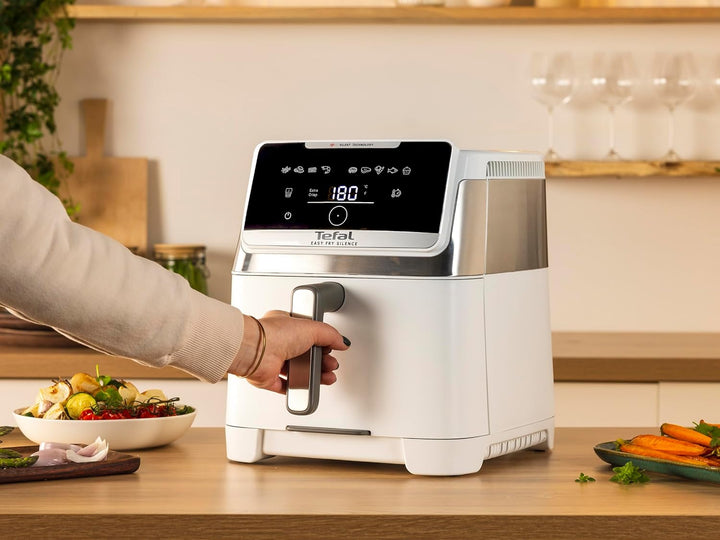 Tefal Easy Fry Silence Heissluftfritteuse, 7 L Fassungsvermögen, Silent-Technologie, 10 voreingestel
