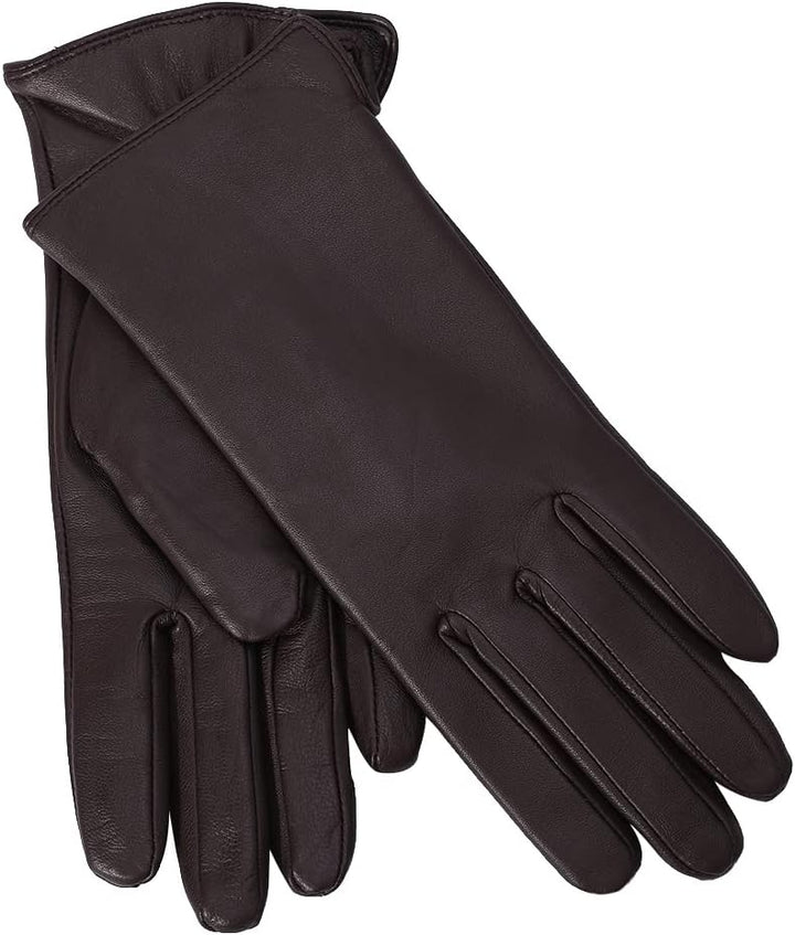MGGMOKAY Damen Lederhandschuhe Kaschmir gefüttert XL Braun(thouchscreen), XL Braun(thouchscreen)