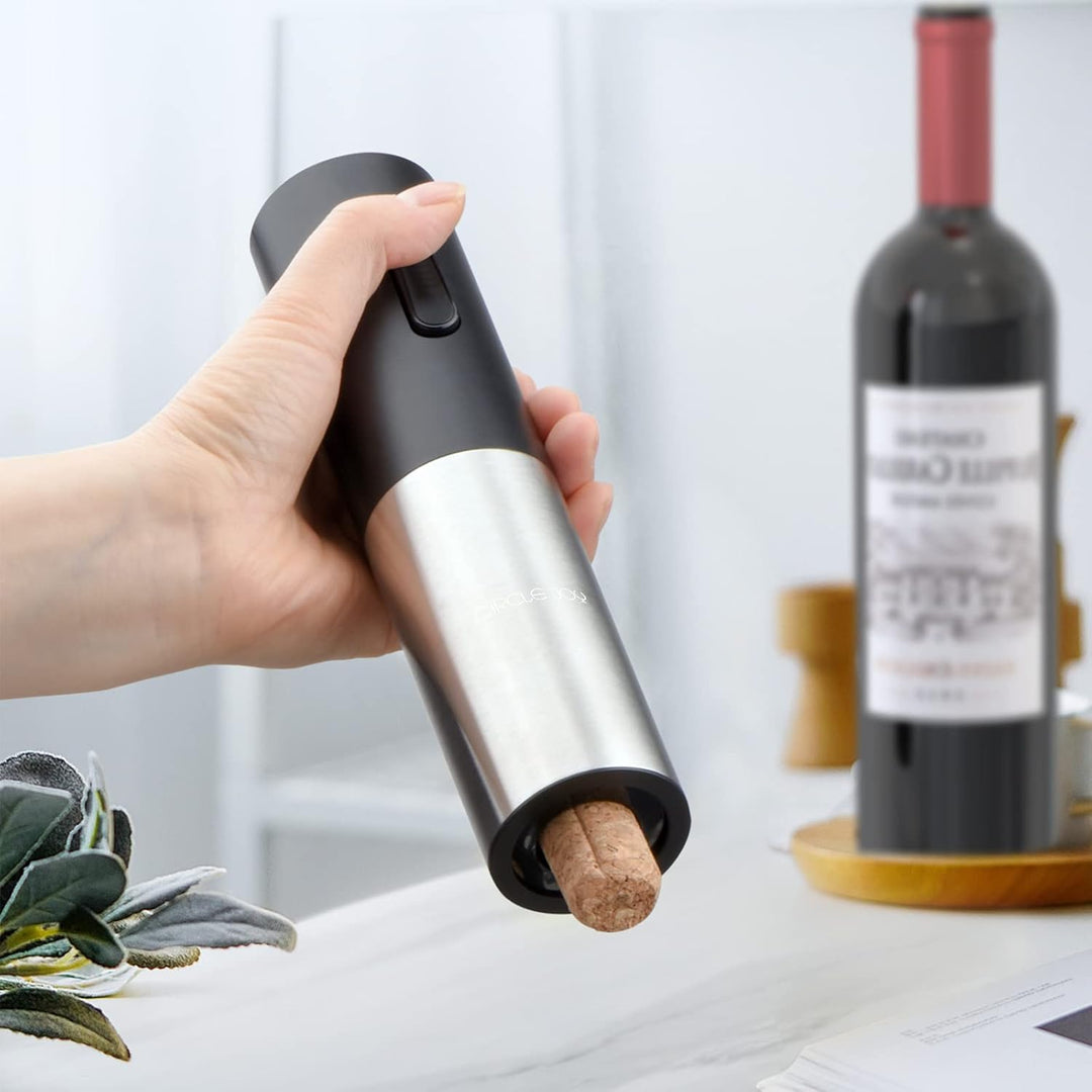 CIRCLE JOY Elektrischer Korkenzieher, Automatischer WeinöFfner, Batteriebetriebener Motorisierter We