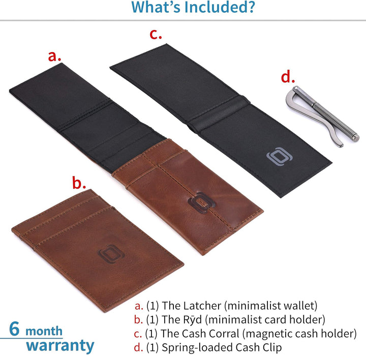 Dockem The Latcher und The Rȳd: Die modulare, minimalistische Brieftasche (echtes Leder) Virtuosa Br