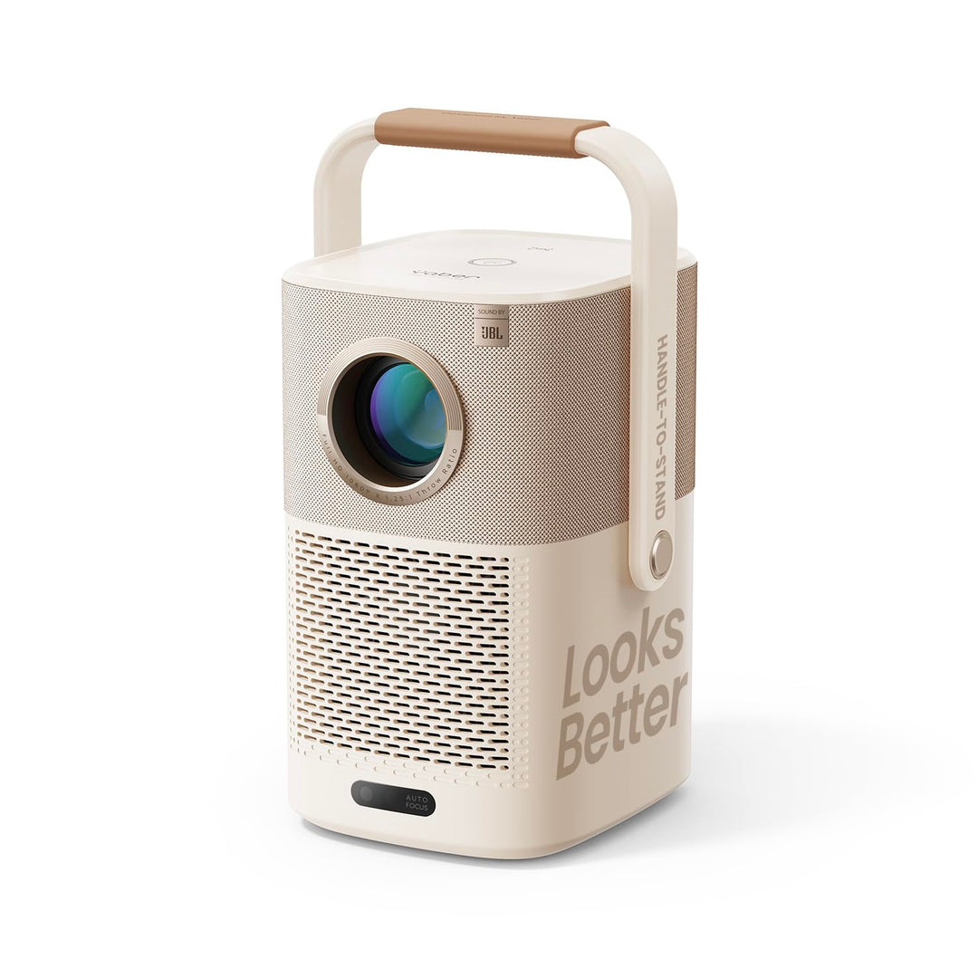 Yaber T2 Beamer mit JBL Sound & Integriertem Akku, Portable Projektor 1080P Native Full HD, 290 ISO