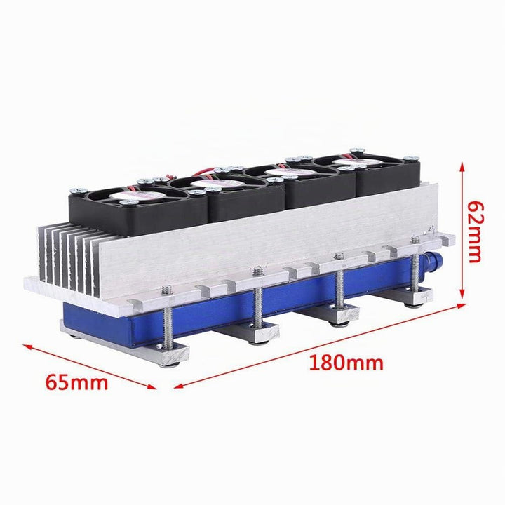 12V 4 Chip TEC1 12706 Thermoelektrischer Kühler Kit, Halbleiter-Kühlblech für DIY Kühlanlagen