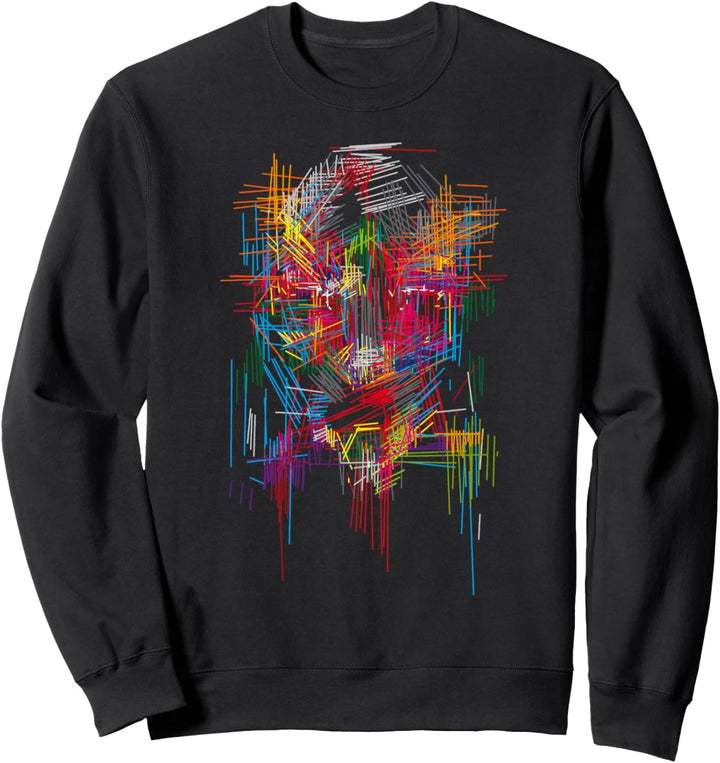 Mecha Kopf / Science Fiction / Farben Eyecatcher Sweatshirt