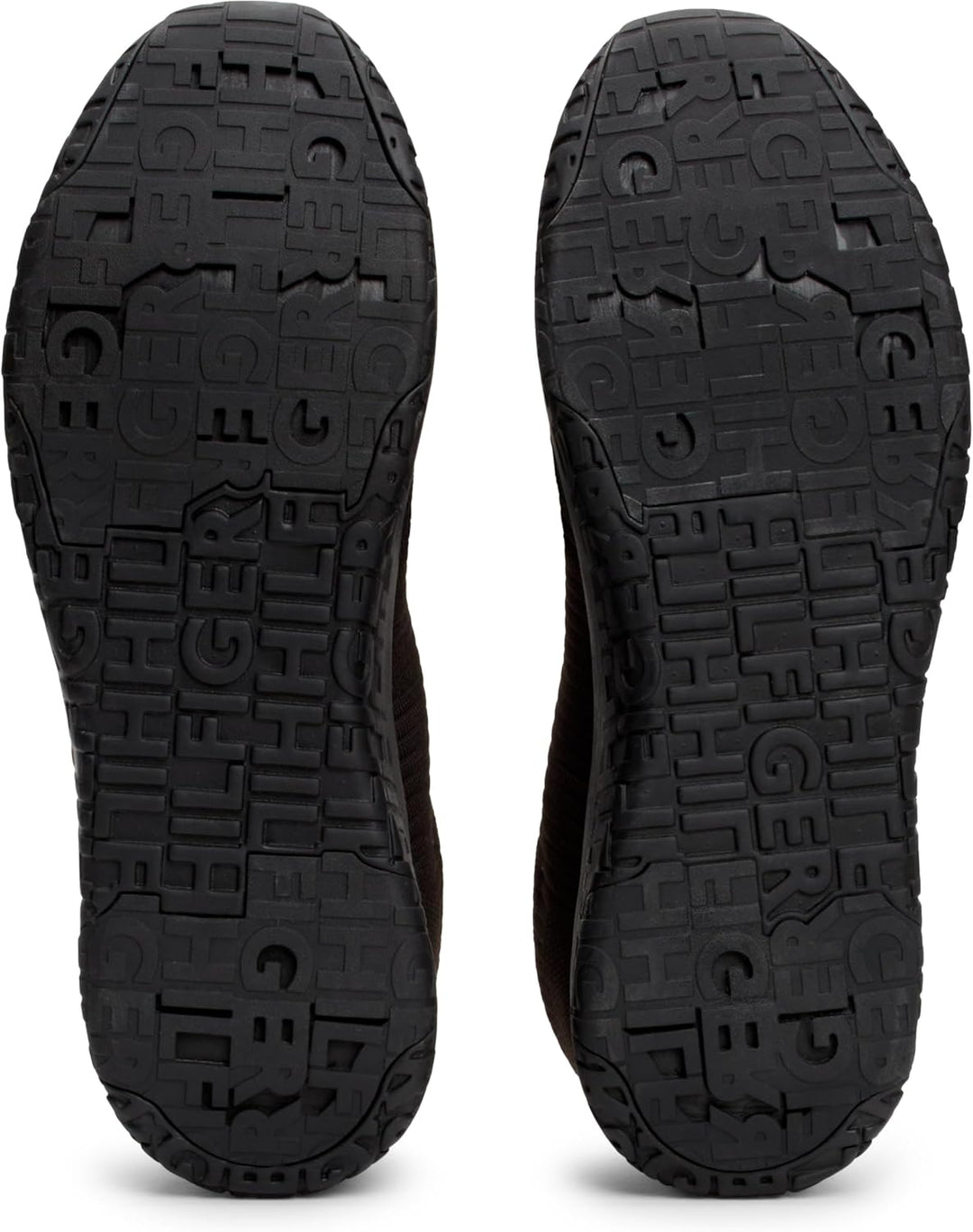 Tommy Hilfiger Herren Runner Sneaker Corporate Knit Rib Runner Sportschuhe 40 EU Schwarz, 40 EU Schw