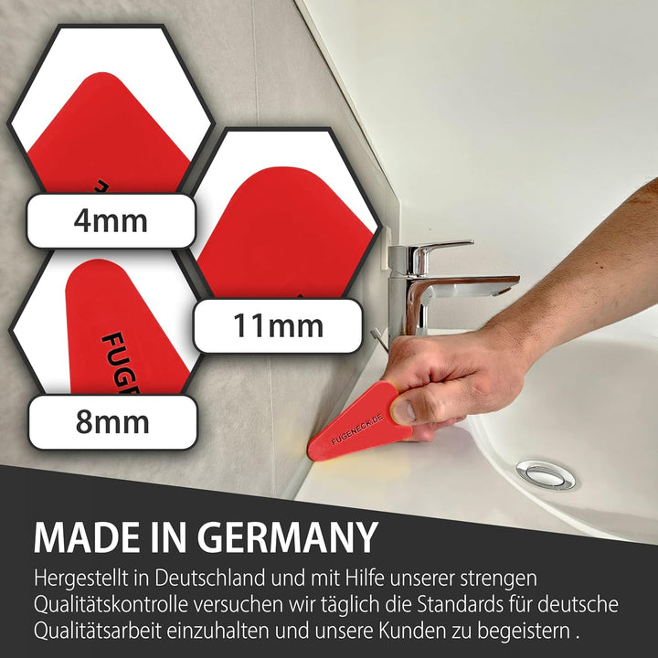 Profi Fugenabzieher - einzigartiges Design mit speziellen Überkanten - 3 verschiedene Fugengrössen -