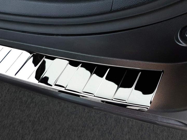 Avisa Chrom Edelstahl Heckstossstangenschutz kompatibel mit Toyota RAV4 (5th Gen.) 2018- & Suzuki Ac