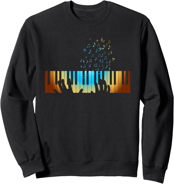Klaviertasten im Vintage-Stil. Sweatshirt