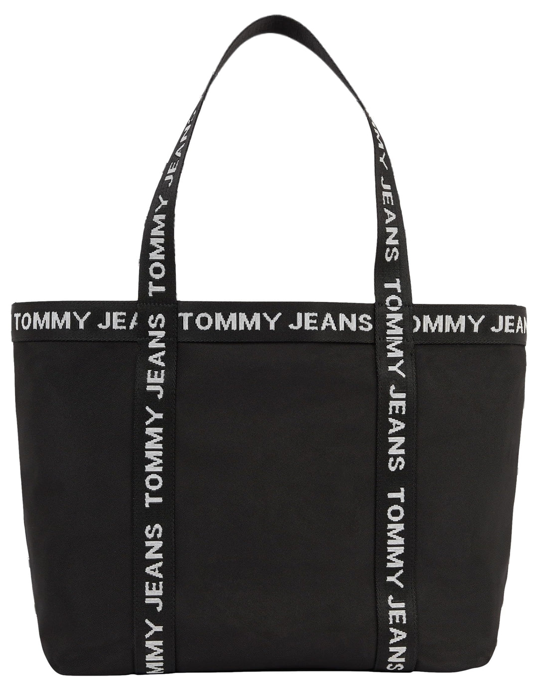 Tommy Jeans Damen Tote Bag Tasche Essentials Mittelgross, Schwarz (Black), Onesize