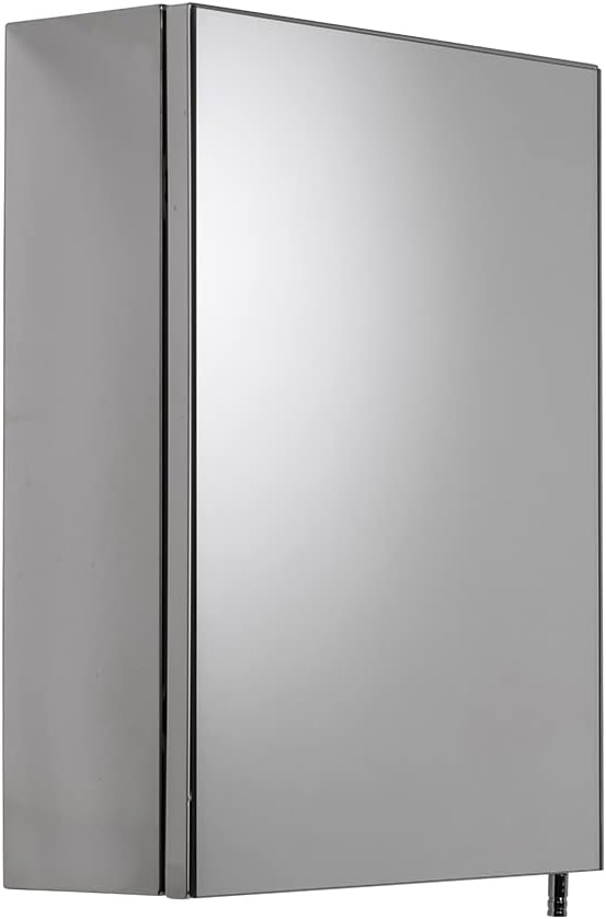 Croydex Schrank, Metall, Einzeltür Avon, Glas, Edelstahl, Single Door Avon Einzeltür, Avon Einzeltür