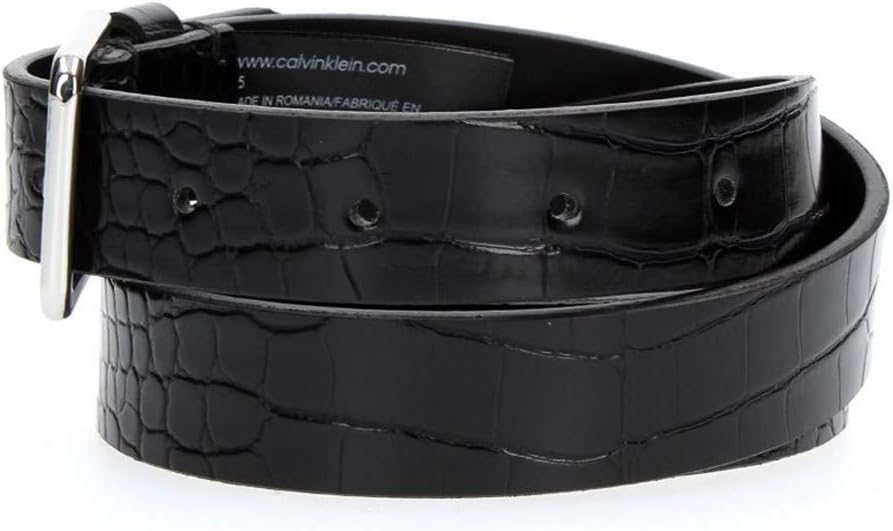 Calvin Klein CK Must Croc Fix Belt 2.5 W90 Black