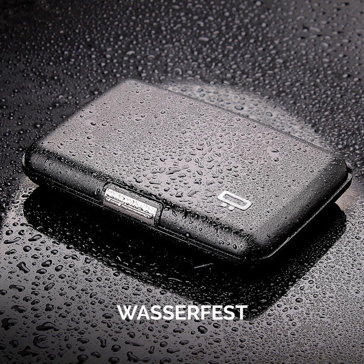 ÖGON -DESIGNS- Aluminium Kartenetui, RFID-Schutz vor Betrug und Entmagnetisierung, Kompakte Geldbörs