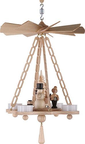 Volkskunstwerkstatt Unger Deckenpyramide - Hängepyramide mit Weihnachtsmotiv - Original Erzgebirge®