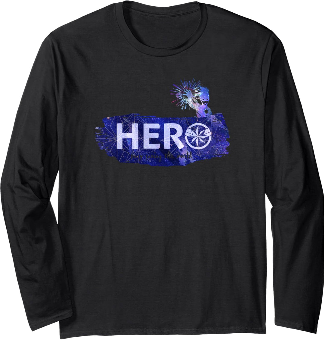 Marvel Captain Marvel Hero Busy Saving the World Langarmshirt