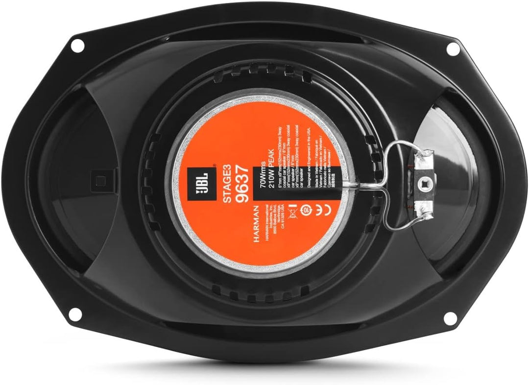 JBL Stage3 9637F 3-Wege Auto Lautsprecher Set von Harman Kardon ohne Gitter - 375 Watt KFZ Ovale Aut