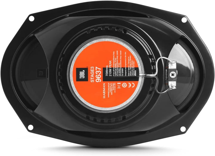 JBL Stage3 9637F 3-Wege Auto Lautsprecher Set von Harman Kardon ohne Gitter - 375 Watt KFZ Ovale Aut