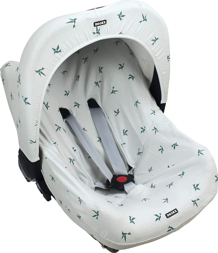 Dooky 126804 Seat Cover Schonbezug Origami swallow Rose für Babyschale Universalgrösse geeignet für