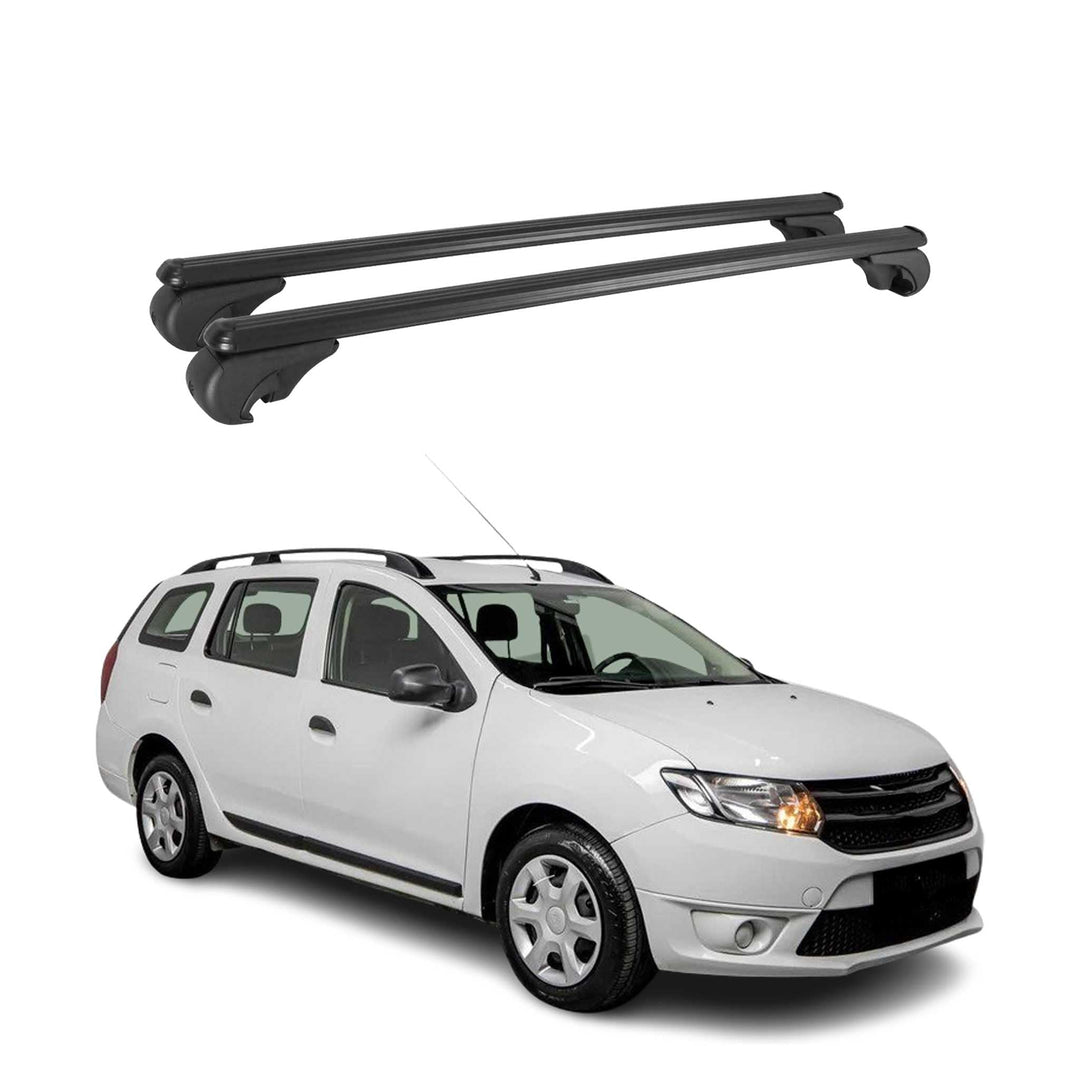 OMAC Aluminium Dachträger Querträger für Dacia Logan MCV mk2 2012-2024 – TÜV/DIN 75302:2019 – Abschl