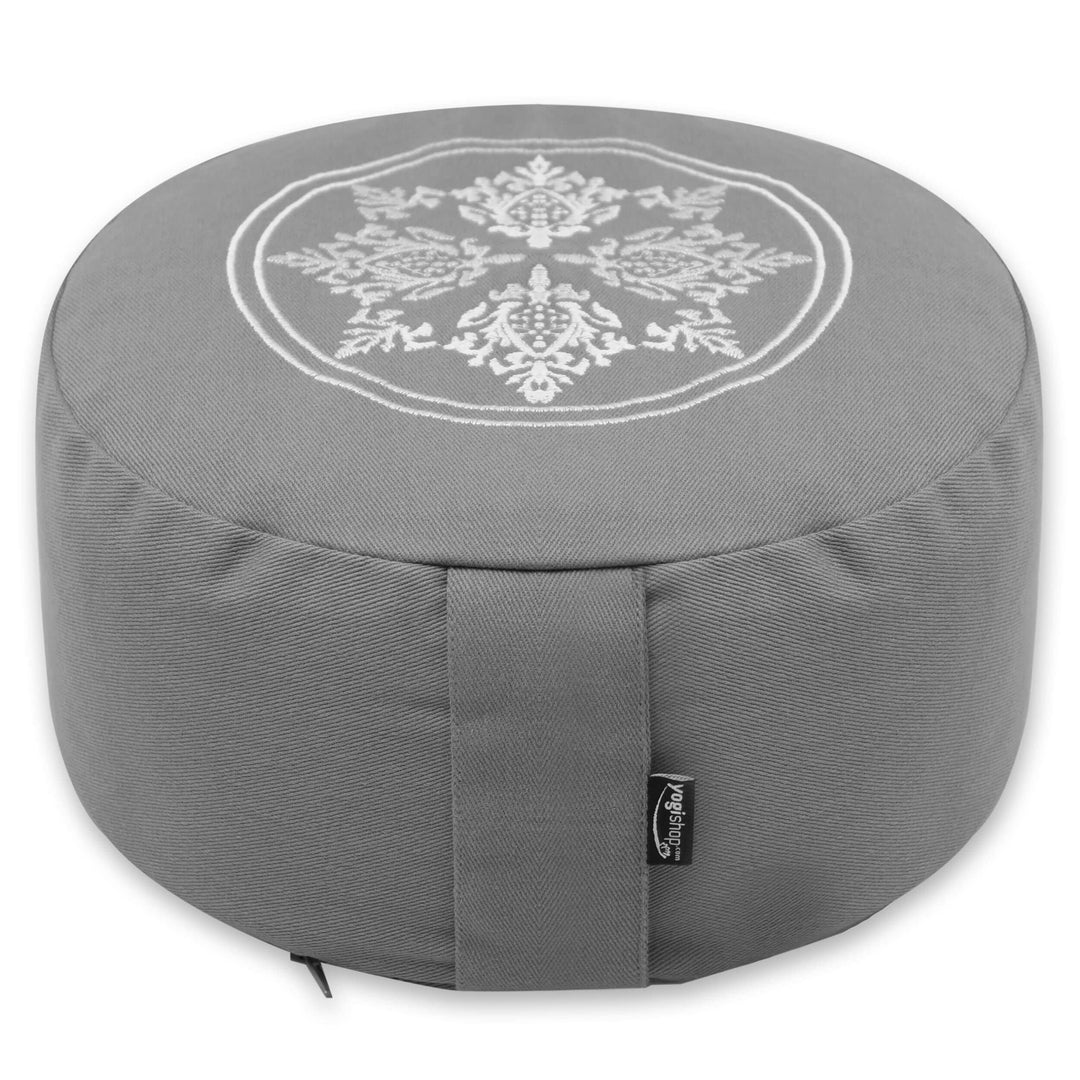 Yogishop Meditationskissen Rund - Organic Cotton - Ø 30Cm X 15Cm Cool Grey, Cool Grey