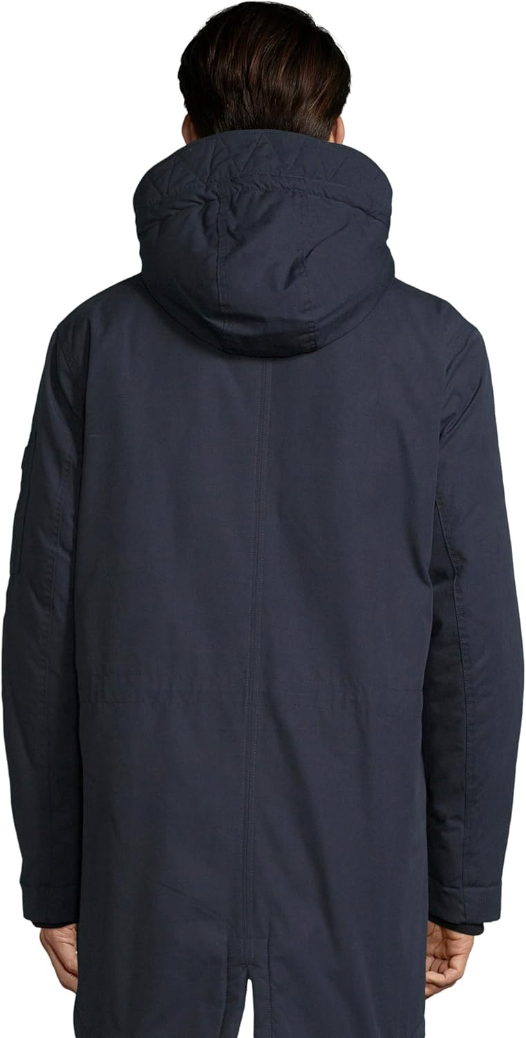 TOM TAILOR Denim Herren Wasserabweisender Parka, gefüttert S 10668 - Sky Captain Blue, S 10668 - Sky