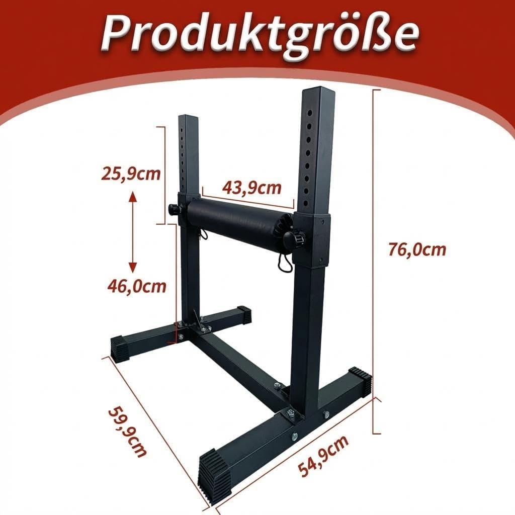 Verstellbarer Bulgarian Split Squat Ständer – Einbein-Kniebeugen Trainer Für Home Gym, Heavy Duty St