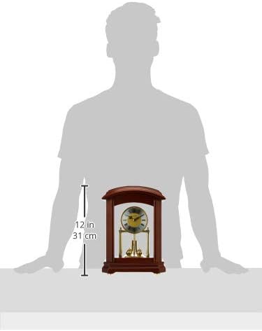 Bulova B1848 Nordale Clock, Walnut Finish