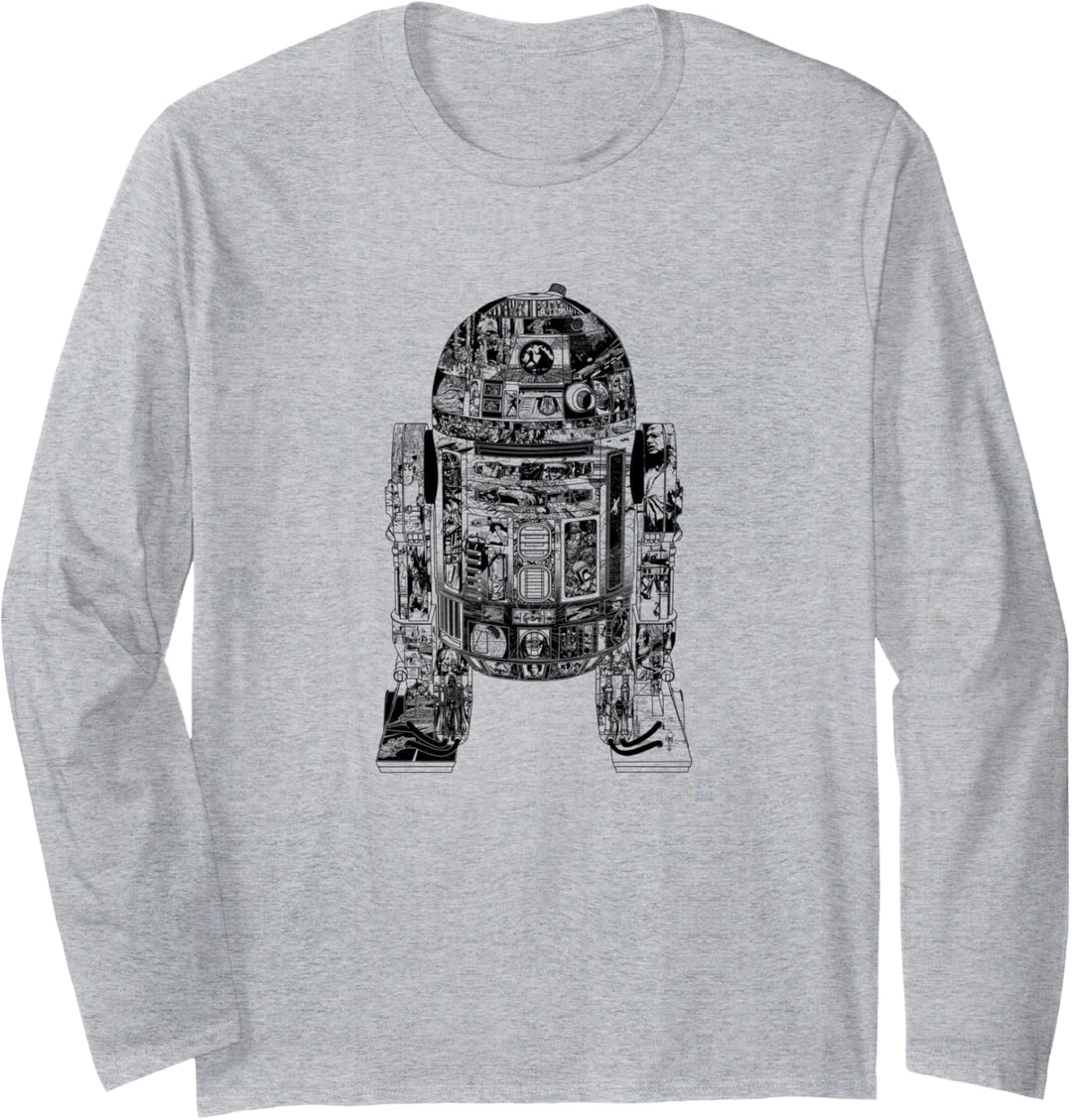 Star Wars Epic R2-D2 Panel Langarmshirt