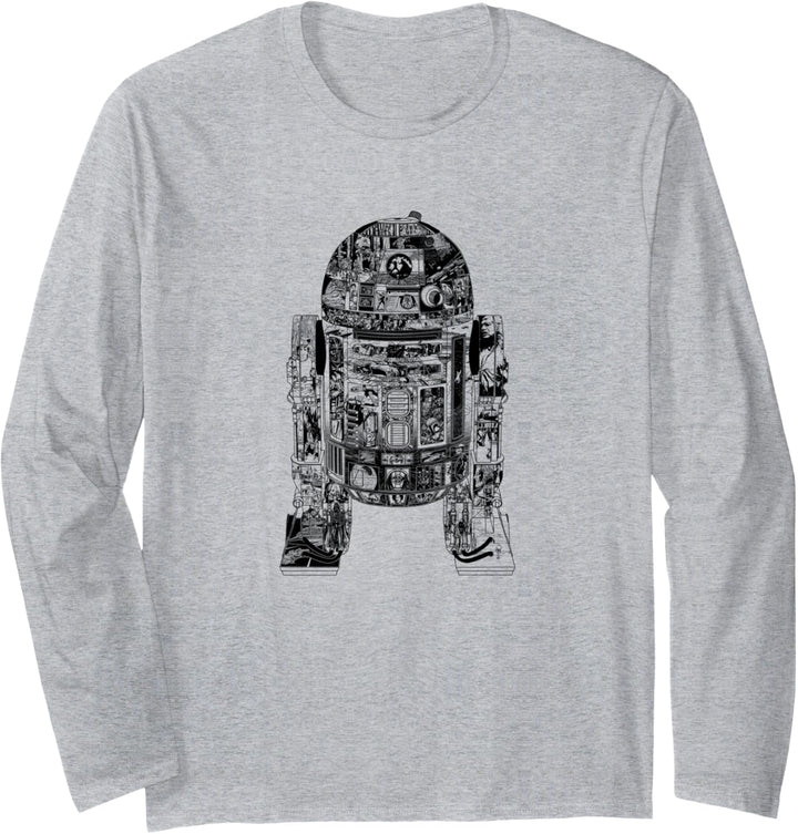 Star Wars Epic R2-D2 Panel Langarmshirt