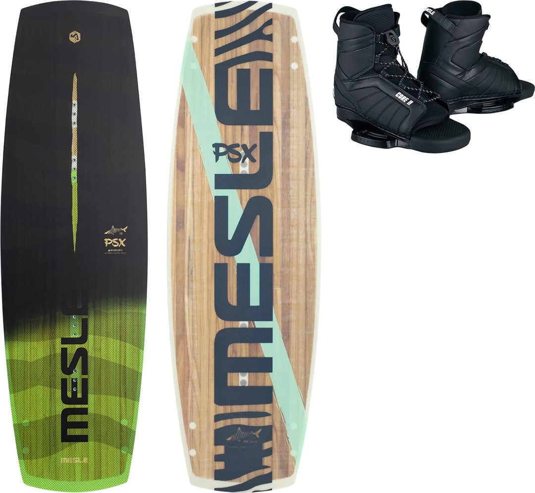Mesle Wakeboard Paket II PSX mit Core Bindung, Seilbahn Pro Flex Board für Obstacle 135.0 Zentimeter