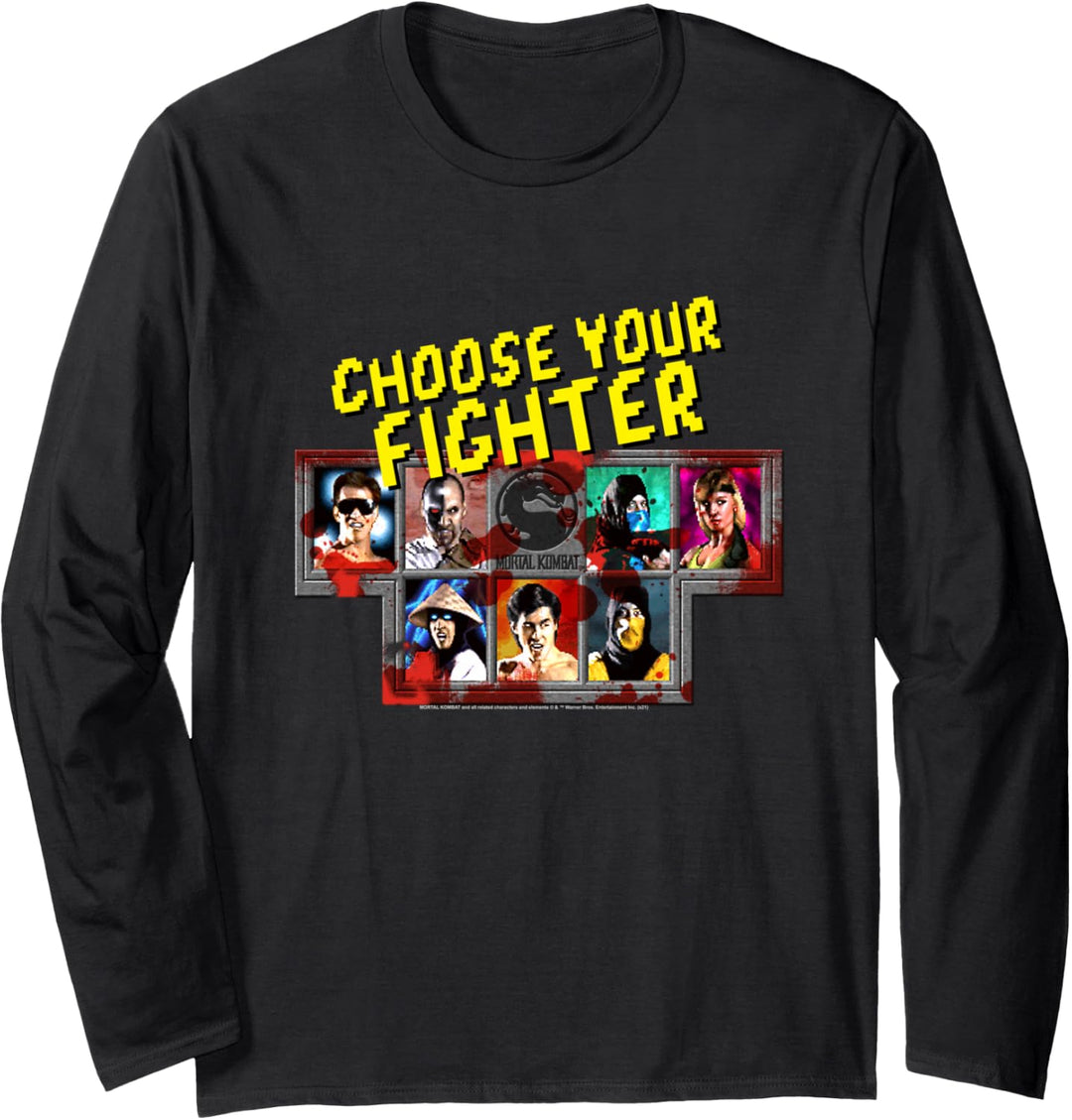 Mortal Kombat Klassic Choose Your Fighter Langarmshirt