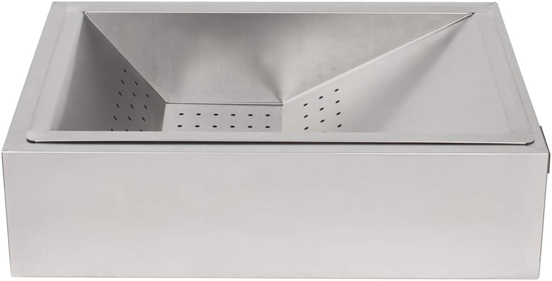 Beeketal 'BPAS-1' Profi Gastro Pommes Abtropfschale aus Edelstahl 2-teilig (Frittierseiher Grundgest