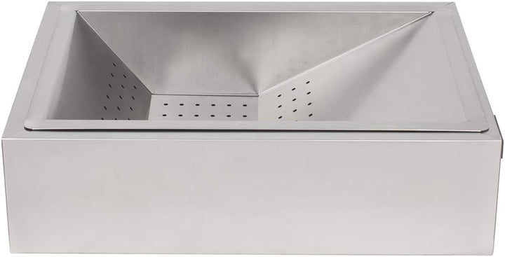 Beeketal 'BPAS-1' Profi Gastro Pommes Abtropfschale aus Edelstahl 2-teilig (Frittierseiher Grundgest