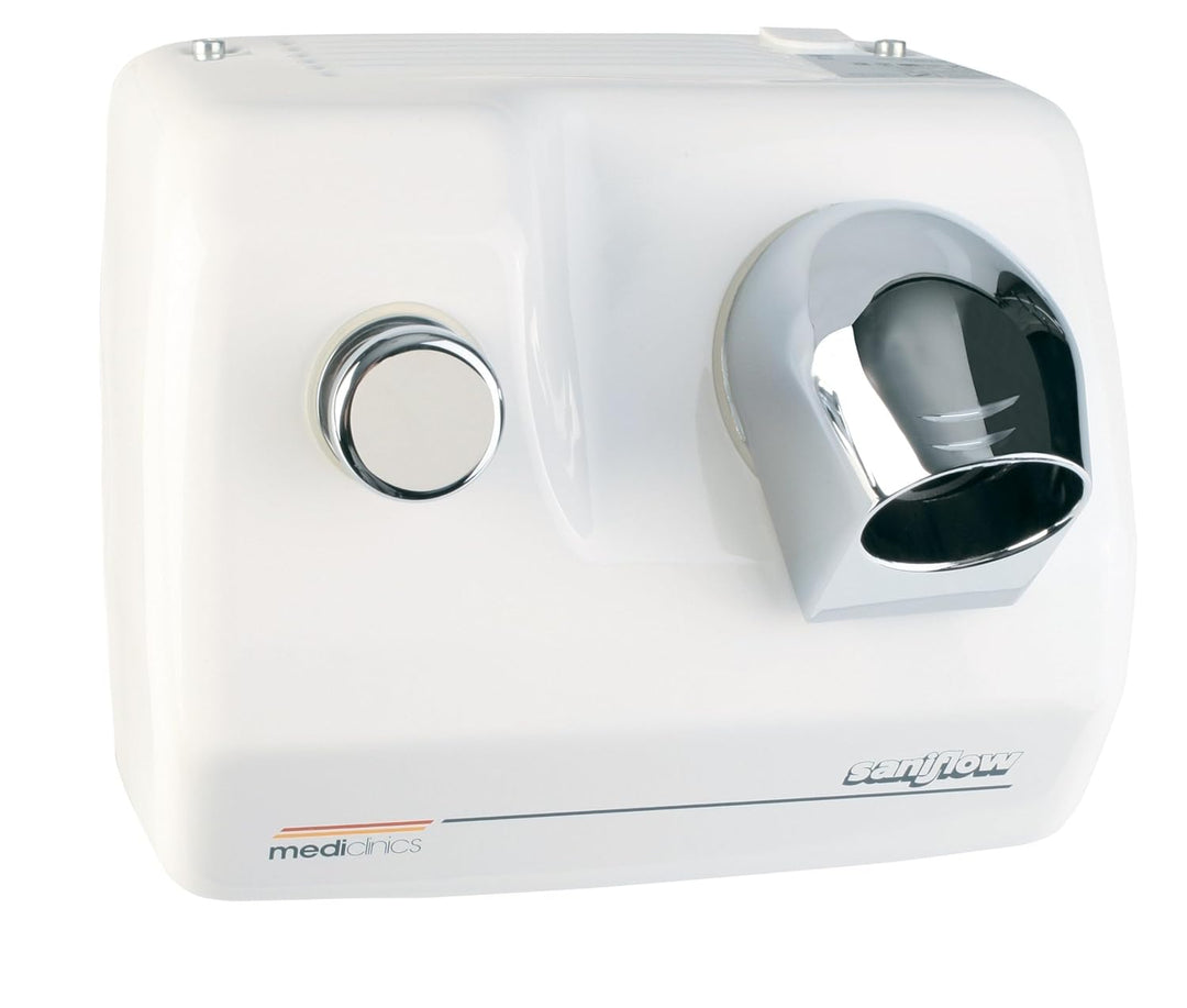 ALLCARE 12007 Mediclinics SC0088H Haartrockner Druckknopf Weiss White, White