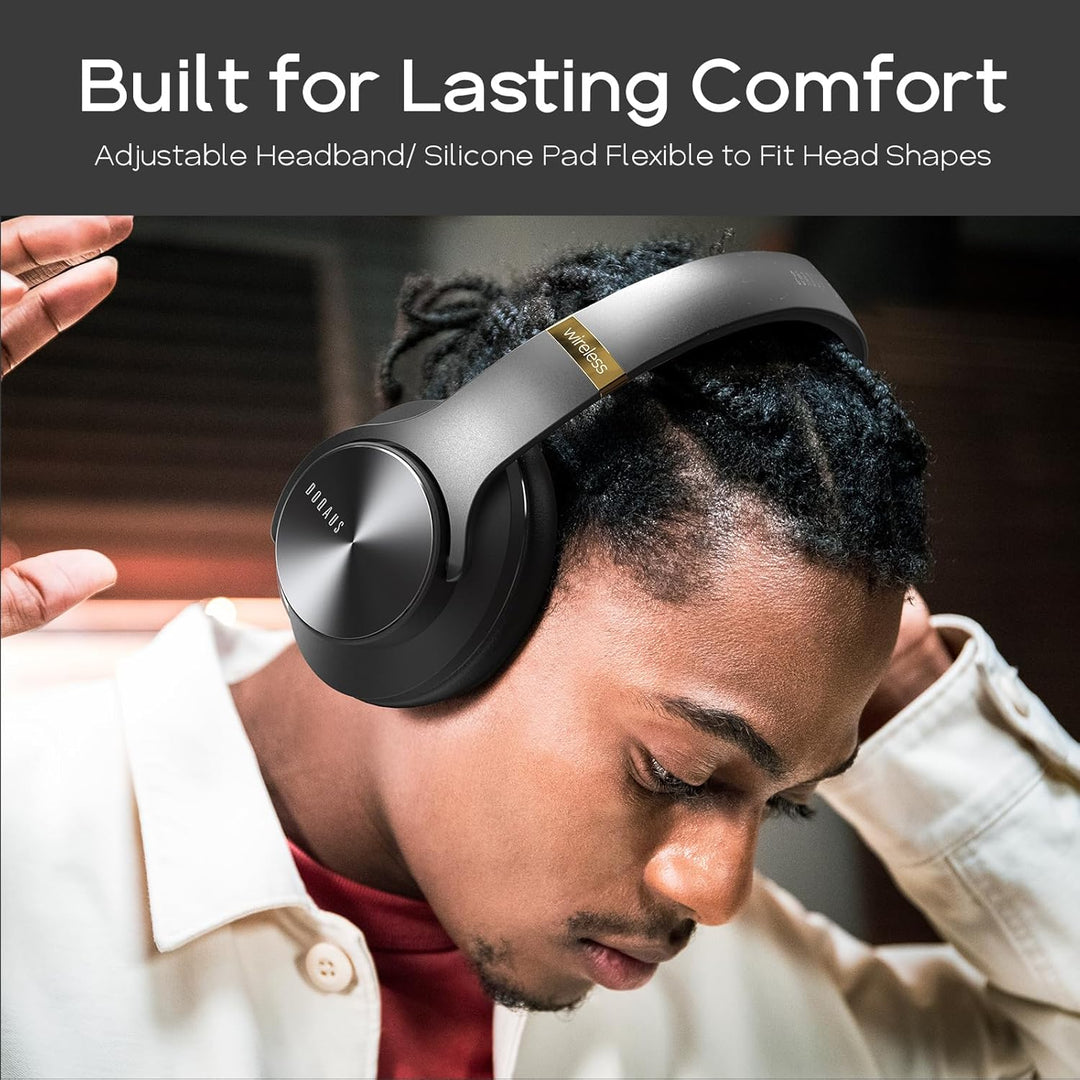 DOQAUS Kopfhörer Kabellos Bluetooth,Bis zu 90 Std HiFi Stereo Kopfhörer Over Ear mit 3 EQ-Modi,Bluet