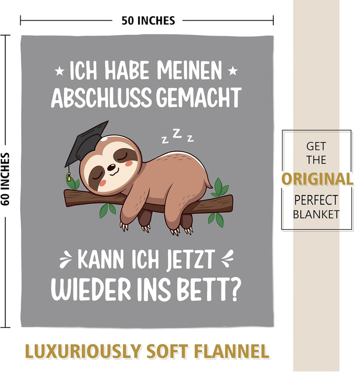 Bachelor Geschenk, Abitur Geschenke, Master Abschluss Geschenk- Kuscheldecke Geschenke für bestanden