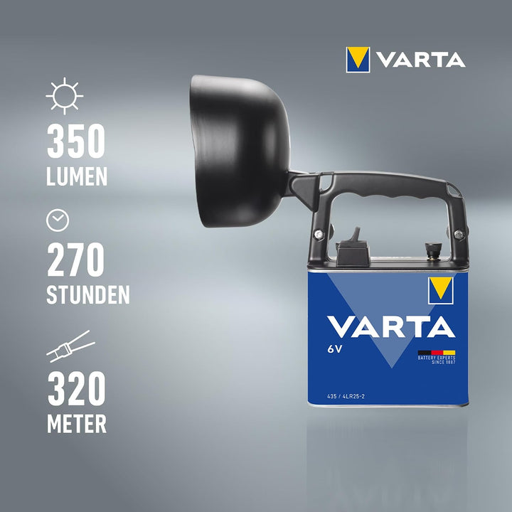 Varta 4 Watt LED Work Light (inkl. High Energy 6 Volt Batterie Arbeitsleuchte Taschenlampe Flashligh