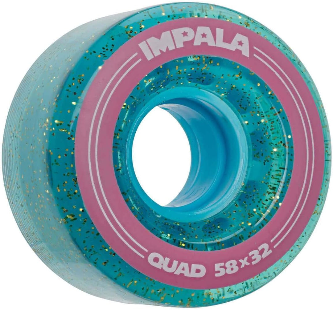 Impala Skate - Packung mit 4 Rollen für Rollschuhe 58 Holographic Glitter (mehrfarbig), 58 Holograph